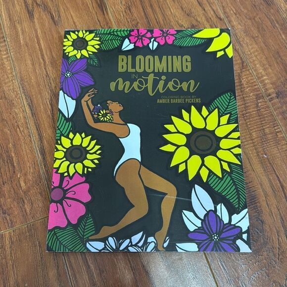 NWT Blooming in Motion Coloring Book Amber Barbee Pickens Black History - Picture 2 of 6